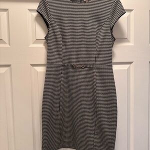 H&M Classic Black and White Midi Dress
